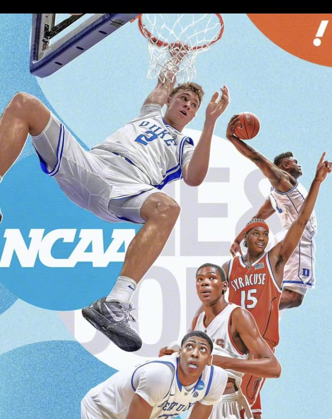 這五人排名的話怎么排?NCAA歷史上最具統治力的五位大一球員