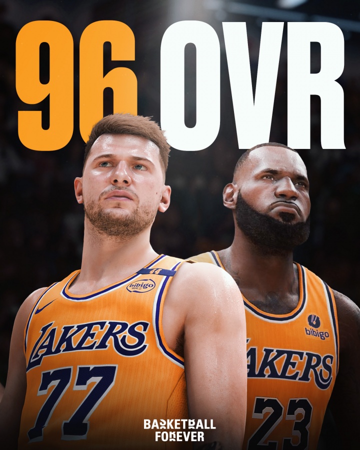 高了or低了?東契奇與詹姆斯2K26能力值泄露 二人皆為96!